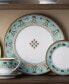 Serene Garden 4 Piece Dinner Plates Set, 10.5", Service for 4