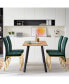 Modern Design Rectangle MDF Restaurant Wooden Dining Table With Metal Frame