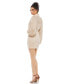 ფოტო #2 პროდუქტის Women's Balloon Sleeve V Neck Dress