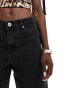 Brave Soul denim skater shorts in washed black