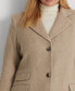 Фото #3 товара Women's Plus Size Notched-Collar Walker Coat