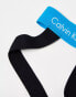 Calvin Klein cotton stretch jock straps 3 pack in black with coloured waistband