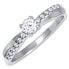 Фото #1 товара Charming ring with white gold crystals 229 001 00810 07