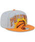 Серый мужской бейсболка с отворотом New Era Phoenix Suns 9FIFTY Snapback Hat Серо-оранжевый - фото #4