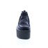 Фото #3 товара Clarks Wallabee ELVTD 26160832 Womens Black Leather Wedges Heels Shoes 6.5