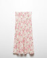 ფოტო #4 პროდუქტის Women's Floral Midi Skirt