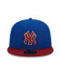 Фото #4 товара Men's Royal, Red New York Yankees Logo Primary Jewel Gold Undervisor 59FIFTY Fitted Hat