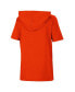 Big Boys Heather Orange Clemson Tigers Varsity Hooded T-shirt