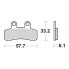 SBS P211-HF Brake Pads