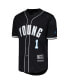 ფოტო #2 პროდუქტის Men's Bryce Young Black Carolina Panthers Mesh Baseball Button-Up T-shirt