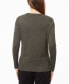 ფოტო #2 პროდუქტის Women's V-Neck Wide-Hem Wide-Cuff Sweater