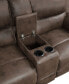 Фото #5 товара White Label Fleming 80" Double Reclining Love Seat with Center Console