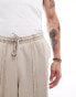 Фото #5 товара ASOS DESIGN oversized joggers with seam detail in washed beige