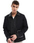 Фото #1 товара ASOS DESIGN embroidered harrington jacket in black