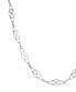 Фото #2 товара 2028 silver-Tone Diamond Shaped Link Chain Necklace