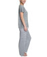 ფოტო #6 პროდუქტის Women's Relaxed Butter-Knit Short Sleeve Pajama Set