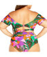 Фото #2 товара Women's Sicilia Underwire Print Bikini Top