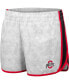 ფოტო #3 პროდუქტის Women's White, Black Ohio State Buckeyes The Plastics Geo Print Shorts