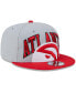Фото #3 товара Men's Gray, Red Atlanta Hawks Tip-Off Two-Tone 9FIFTY Snapback Hat