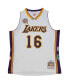 Фото #3 товара Men's and Women's Pau Gasol White Los Angeles Lakers Hall of Fame Class of 2023 Throwback Swingman Jersey