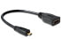 Фото #1 товара Разъем HDMI Delock 0.23 м - HDMI Type A (стандарт) - HDMI Type D (micro) - черный