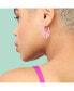 ფოტო #3 პროდუქტის Women's Black Branch Hoop Earrings