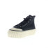 Diesel S-Hanami Mid X Mens Black Canvas Lace Up Lifestyle Sneakers Shoes