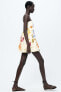 Фото #3 товара Платье объемного кроя из ткани с принтом — zw collection ZARA