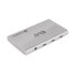 Фото #1 товара Club 3D Certified Thunderbolt™4 Portable 5-in-1 Hub with Smart Power - Docking - Thunderbolt 4 - Silver - OS Support: Windows10™ or above version supported Thunderbolt™ 4 host MacOS™ 11 or above... - DC - 10 W