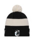 Фото #1 товара Men's Black Minnesota United FC 2024 Kick Off Collection Cuffed Knit Hat with Pom