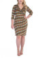 Фото #1 товара Plus Size Knee Length Faux Wrap Dress