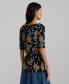 Women's Floral Boat-Neck Tee