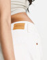 Monki Naoki loose fit low rise jeans in white