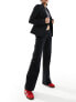 Фото #7 товара Weekday Keela co-ord dot jacquard trousers in black