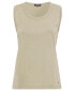 ფოტო #1 პროდუქტის Women's 100% Cotton Round Neck Sleeveless Shell