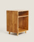 Wooden bedside table