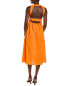 Фото #2 товара O.P.T. Mariabella Linen-Blend Midi Dress Women's Orange Xs