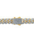 ფოტო #3 პროდუქტის Men's Diamond (3 ct. t.w.) Cuban Link Bracelet in 10K Yellow Gold