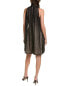 Фото #2 товара Платье женское Tadashi Shoji Beaded Shift Dress черное размер XS
