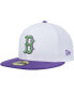 Фото #4 товара Men's White Boston Red Sox Side Patch 59FIFTY Fitted Hat