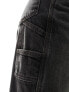 Фото #2 товара COLLUSION x016 mid rise carpenter jeans in washed black