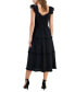 ფოტო #2 პროდუქტის Women's Ruffle-Trimmed Tiered Midi Dress