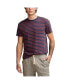 Фото #1 товара Men's Stripe Jersey Crewneck T-shirt