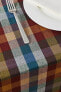 Фото #4 товара Check cotton linen tablecloth