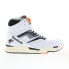 Фото #2 товара Reebok Pump TZ Mens White Leather Lace Up Lifestyle Sneakers Shoes