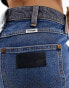 Wrangler contrast wash mom jeans in blue and black