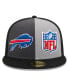 Men's Gray, Black Buffalo Bills 2023 Sideline 59FIFTY Fitted Hat