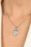 Beautiful silver pendant Owl PT46W