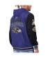 Men's Purple, Black Baltimore Ravens Commemorative Reversible Full-Zip Jacket