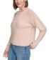 Фото #3 товара Women's Crewneck Long-Sleeve Lurex Sweater